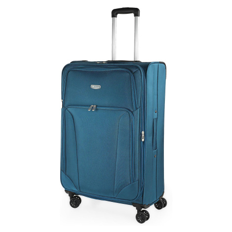 ITACA XL látkový rozšířitelní kufr na kolečkách 83L - polyester - tyrkysový
