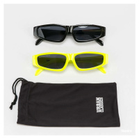 Urban Classics Sunglasses Lafkada 2-Pack Neon Yellow/ Black