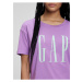 Fialové tričko organic s logem GAP