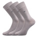 Lonka Diagon Pánské ponožky s extra volným lemem - 3 páry BM000001470200101404 světle šedá