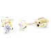 Cutie Diamonds Minimalistické peckové náušnice ze žlutého zlata s brilianty DZ8014-30-00-X-1