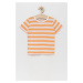 Dětské bavlněné tričko Tom Tailor oranžová barva, vzorovaný