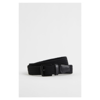 H & M - Pružný látkový pásek - černá