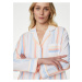 Krémová dámská Pruhovaná pyžamová souprava z čisté bavlny Marks & Spencer