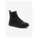 Černé pánské kotníkové zimní boty Ombre Clothing