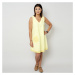 Krátké citronové šaty s kapsičkou 10794