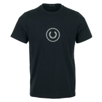 Fred Perry Circle Branding T-Shirt Modrá