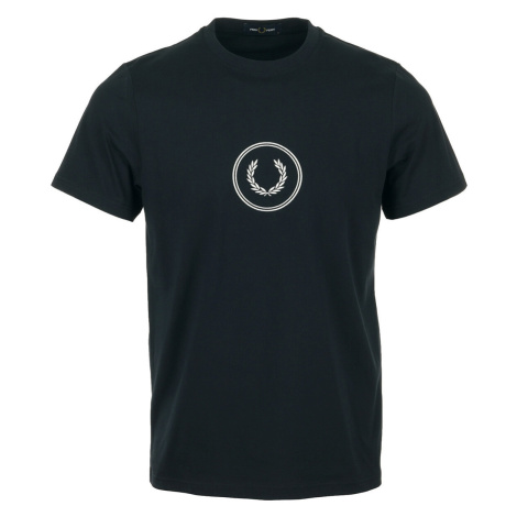 Fred Perry Circle Branding T-Shirt Modrá