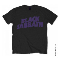Black Sabbath tričko, Wavy Logo Vintage, pánské