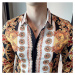 Barevná pánská košile s potiskem vintage Royal Club