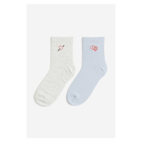 H & M - Ponožky 2 páry - modrá