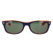 Ray-ban Occhiali da Sole New Wayfarer RB2132 789/3F Modrá