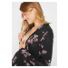 BONPRIX těhotenské šaty s květy Barva: Černá, Mezinárodní