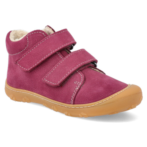 Barefoot dětské zimní boty Ricosta - Pepino Crusty M vínové