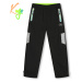 Chlapecké šusťákové kalhoty, zateplené - KUGO DK7136, celočerná Barva: Černá
