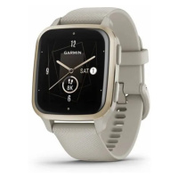 Garmin Venu® Sq 2 Music Edition Cream Gold / French Grey silicone band - 010-02700-12