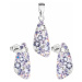 Sada šperků s krystaly Swarovski náušnice a přívěsek fialový 39167.3 violet