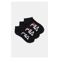 Dětské ponožky Fila (3-pack) černá barva