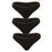3PACK dámská tanga Tommy Hilfiger černá (UW0UW02824 0R7)