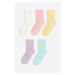 H & M - Žinylkové ponožky 5 párů - fialová