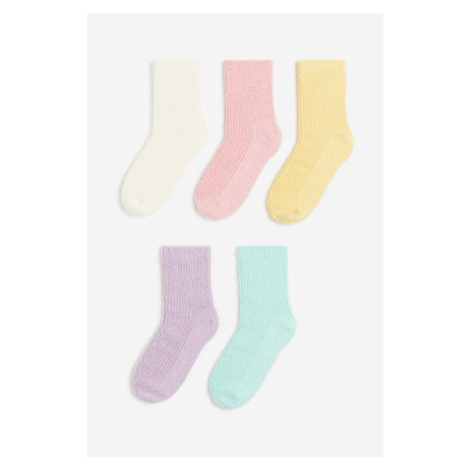 H & M - Žinylkové ponožky 5 párů - fialová H&M