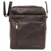 Sendi Design Pánská kožená taška přes rameno DANDY hnědá