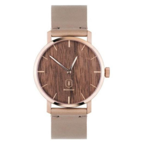 Dřevěné hodinky Rose Watch s řemínkem z pravé kůže BeWooden