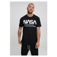 Černé tričko NASA Wormlogo