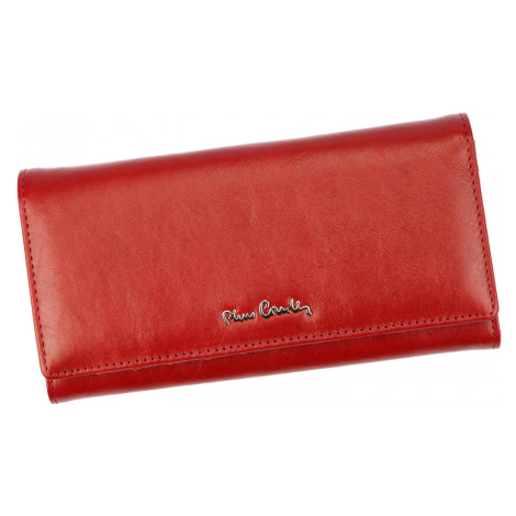 Dámská luxusní kožená peněženka Pierre Cardin Utewa, červená