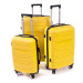 Rogal Žlutá sada prémiových plastových kufrů "Wallstreet" - M (35l), L (65l), XL (100l)
