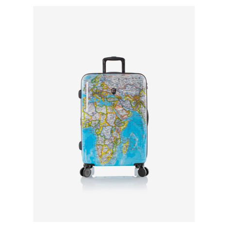 Modrý vzorovaný cestovní kufr Heys Journey 3G M