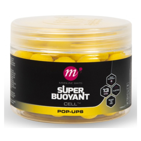 Mainline plovoucí boilie super buoyant pop-ups cell 150 ml 13 mm - yellow