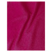 Vypasované žebrované šaty ve fuchsijové barvě s kulatým výstřihem (5131-08)