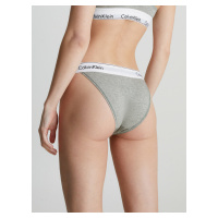 Dámské brazilky Tanga Modern Cotton 000QF4977A020 šedá - Calvin Klein