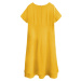 Žluté trapézové šaty model 7739813 - INPRESS