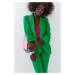 Zelený elegantní komplet sako + kalhoty 8760