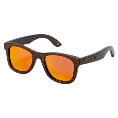 Meatfly sluneční polarizační brýle Bamboo Dark Orange | Oranžová