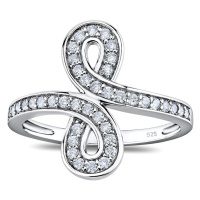 Stříbrný prsten INFINITY s Brilliance Zirconia
