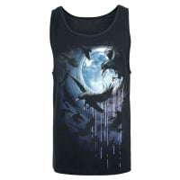 Spiral Crow Moon Tank top černá