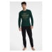 Pánské pyžamo Henderson 40952 Impress Zelená