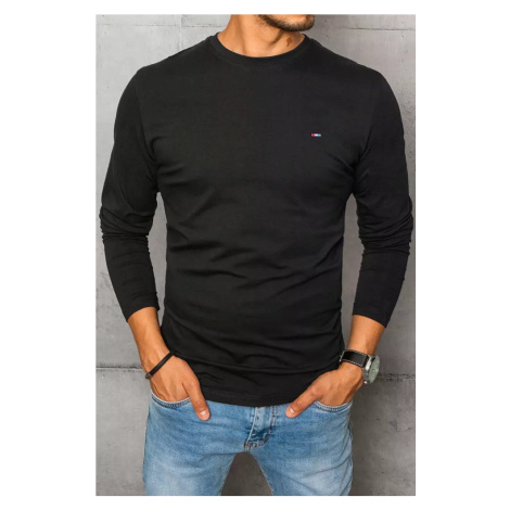 Černá pánská košile s dlouhým rukávem Dstreet LX0533