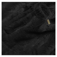 Krátká černá dámská kožešinová bunda (B8050-1)
