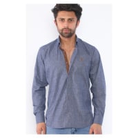 G713 DEWBERRY MEN'S SHIRT-NAVY BLUE