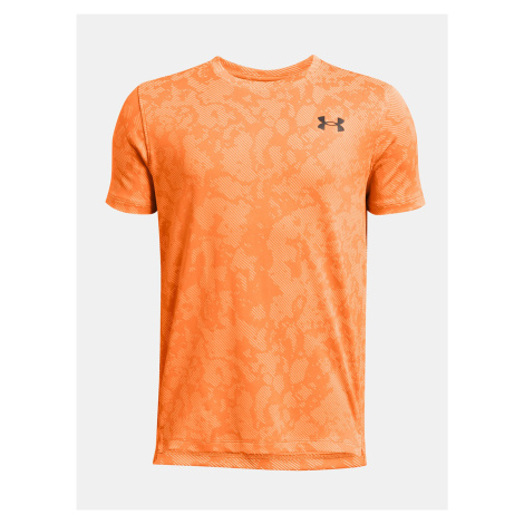Oranžové klučičí sportovní tričko Under Armour UA Tech Vent Geode SS-ORG