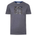 Kappa LOGO CAD Pánské triko, tmavě šedá, velikost