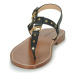 Coach HAILEE LEATHER SANDAL Černá