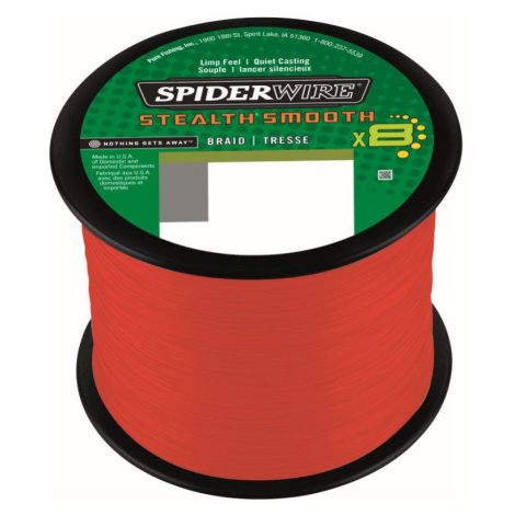 Spiderwire Pletená Šňůra Stealth Smooth 8 Červená 1m Nosnost: 23,6kg, Průměr: 0,23mm