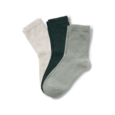 Ponožky ze žebrované pleteniny 3 páry , vel. 35-38