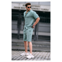 Madmext Men's Mint Green Basic Shorts Set 5940