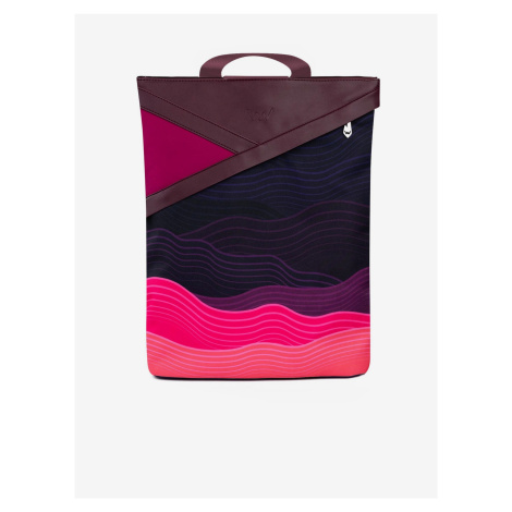 Fialovo-růžový dámský vzorovaný batoh VUCH Strogoff
